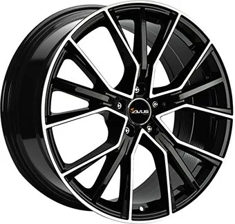Alu platišče AVUS AF18 9,5x22 5x112 ET31 CH66,4 sijajno črna / polirana
