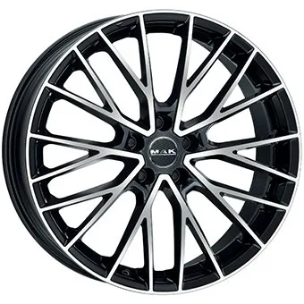 Alu platišče MAK SPECIALE 9,5x22 5x112 ET36 CH66,4 sijajno črna / polirana