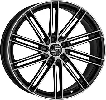 Alu platišče MAK LEIPZIG-D 10,0x20 5x130 ET39 CH66,4 sijajno črna / polirana