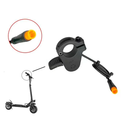 Ročica za plin s polno luknjo in črnim konektorjem SM 25cm - model 1