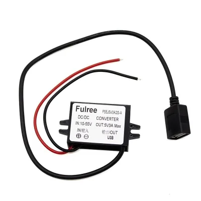 DC/DC pretvornik 11-55V na 5 V 3A z USB priključkom [FULREE]