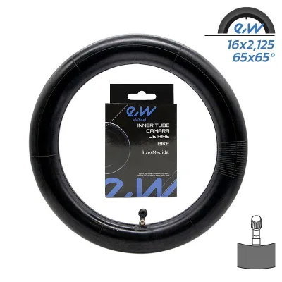 Zračnica 16x2.125 s kotnim ventilom 65x65º Ewheel