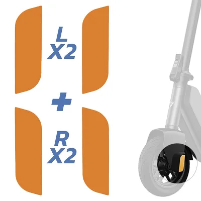 Originalna odsevna nalepka za desno in levo letev za Niu KQi1 Pro - 4 kosi