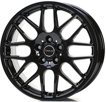 Alu platišče AVUS AC-MB4 9,5x19 5x120 ET45 CH72,6 sijajno črna