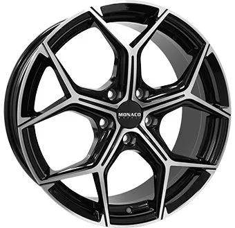 Alu platišče MONACO WHEELS GP16 8,0x18 5x112 ET44 CH66,5 sijajno črna / polirana