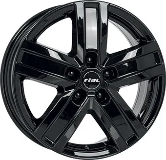 Alu platišče RIAL TRANSPORTER 5 7,0x17 5x108 ET45 CH65,1 sijajno črna