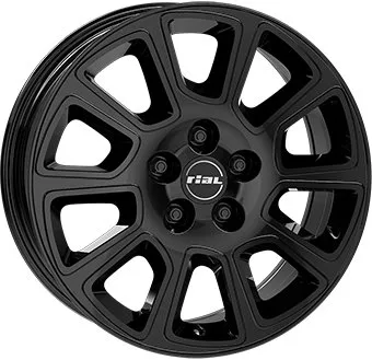 Alu platišče RIAL TRANSPORTER 2 6,0x15 5x118 ET68 CH71,1 sijajno črna