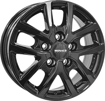 Alu platišče MONACO WHEELS CL2T 6,5x16 5x114,3 ET48 CH66,1 sijajno črna