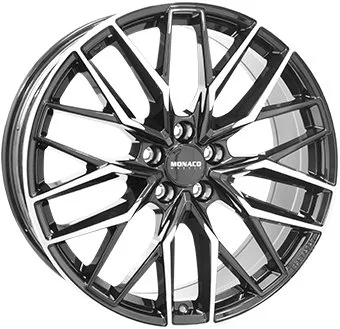 Alu platišče MONACO WHEELS GPX 10,5x21 5x120 ET45 CH64,1 sijajno črna / polirana