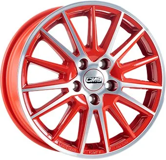 Alu platišče CMS C23 6,0x15 4x108 ET32 CH65,1 rdeča / polirana