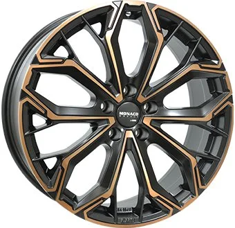 Alu platišče MONACO WHEELS GPC17 8,0x19 5x112 ET45 CH66,4 črna / bakrena