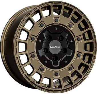 Alu platišče SUPER METAL RIG 7,5x17 5x112 ET42 CH66,6 bron / črna