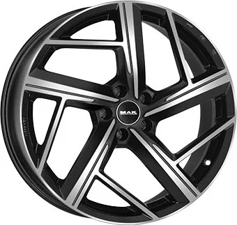 Alu platišče MAK QVATTRO 8,5x21 5x112 ET33 CH66,4 sijajno črna / polirana