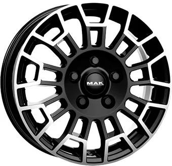 Alu platišče MAK NOMAD 7,0x17 5x112 ET50 CH66,6 sijajno črna / polirana