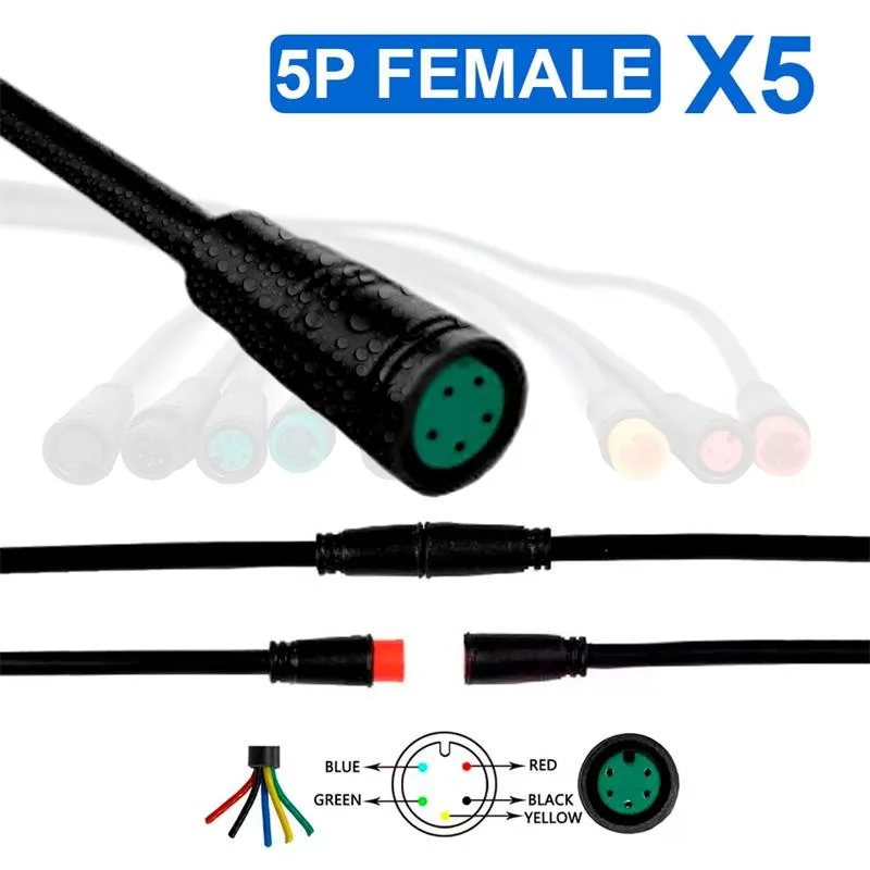 Vodoodporen konektor 8 mm 5 PIN - 5F