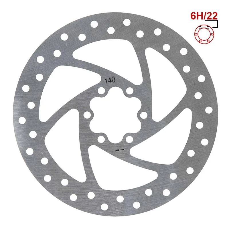 Zavorni disk 140 mm 6h srebrn