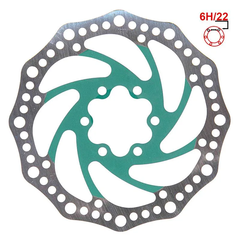 Zavorni disk R6.1 140mm 6H, zelen