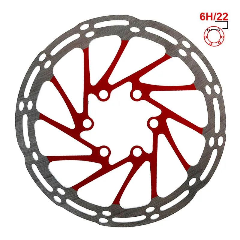 Zavorni disk EWD002 140mm 6H, rdeč