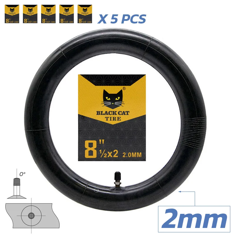 Premium zračnica debeline 2.0mm 8.5x2(156) z ravnim ventilom Black Cat