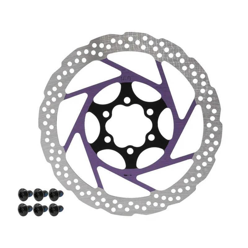 Zavorni disk V2 6H 160mm vijoličen