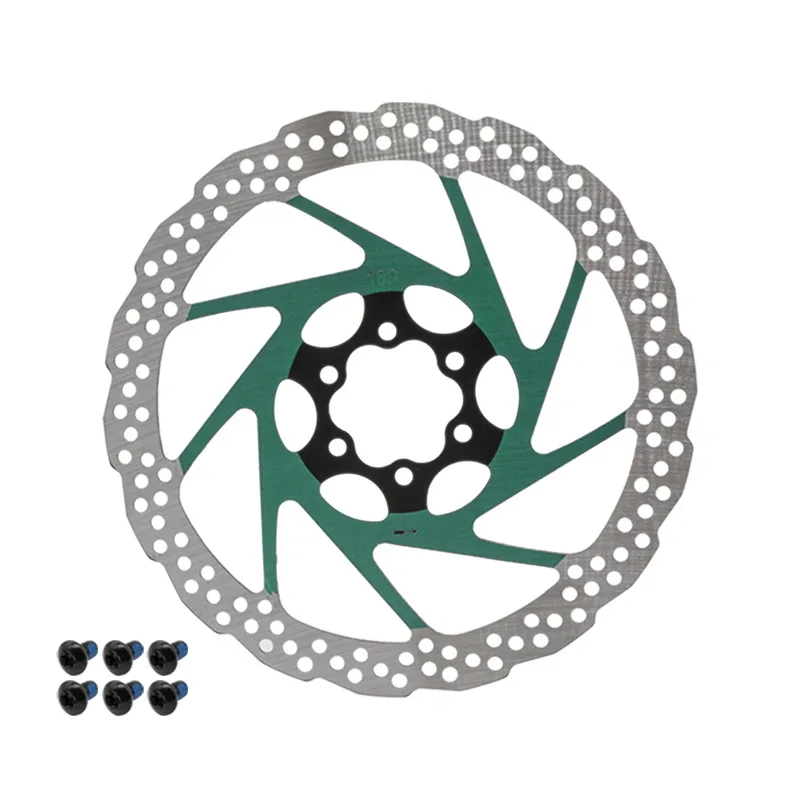 Zavorni disk V2 6H 180mm zelen